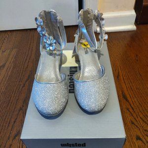 Sparkly Silver Heels - Size 3 Girls